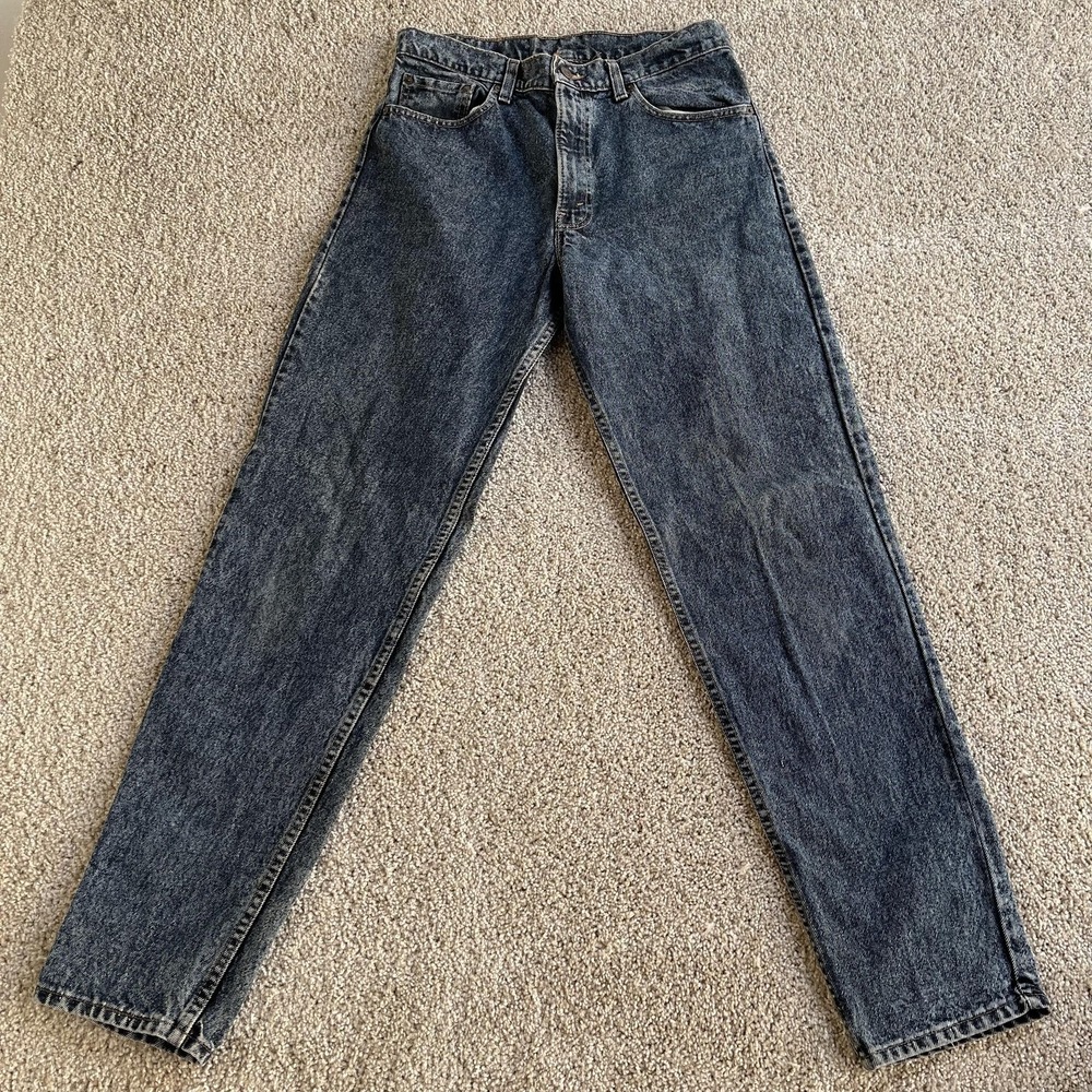 Vintage Levis 550 Jeans‎ Mens 32x32 Gray Acid Wash Denim Relaxed Tapered Leg USA